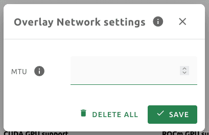 Overlay Network Settings