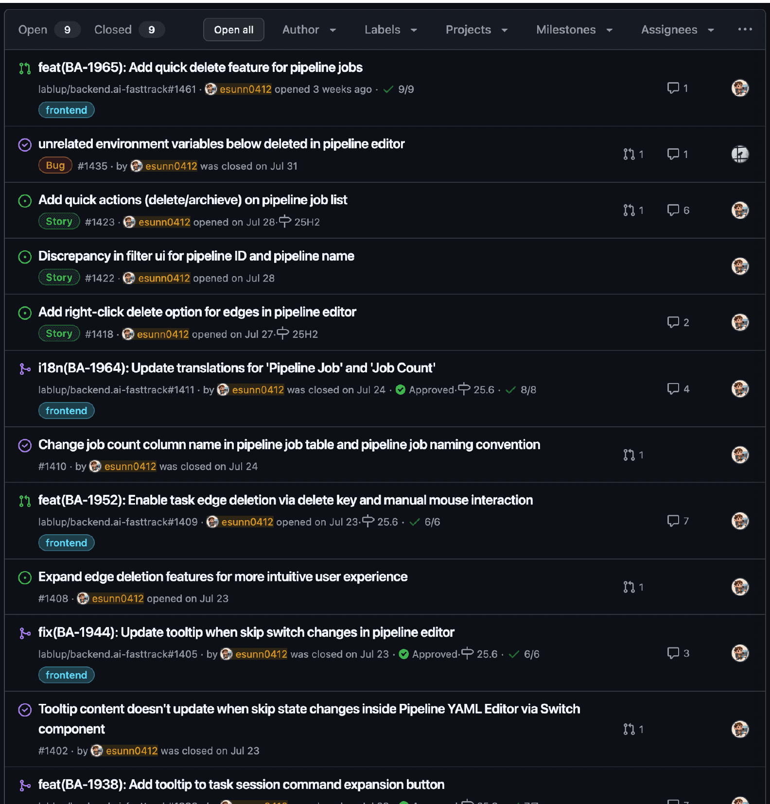 FastTrack interface