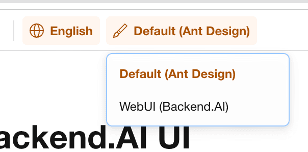 Storybook theme style selector